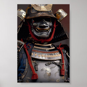 Poster Empreinte de cartes murales d'art de l'armure Samu