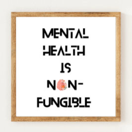 Poster Empreinte de l'affiche de sensibilisation à la san