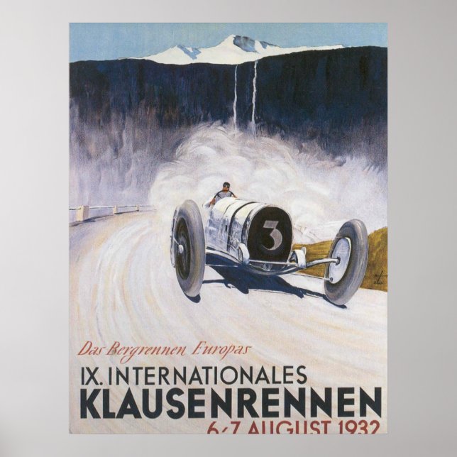 Poster Empreinte de l'affiche de transport de voiture de  (Devant)