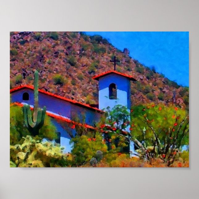 Poster empreinte de l'église du désert (Devant)