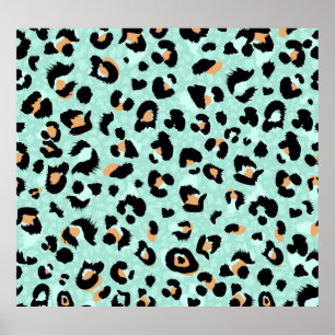 Poster Empreinte de léopard, motif animal