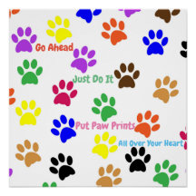 Poster Empreinte de patte