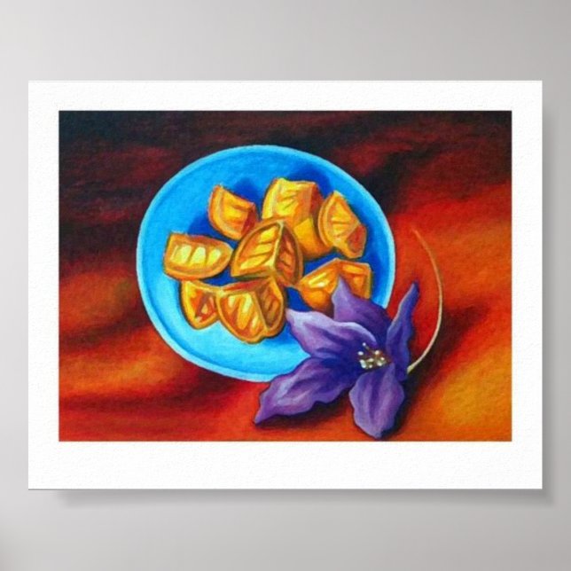 Poster Empreinte Oranges (Devant)