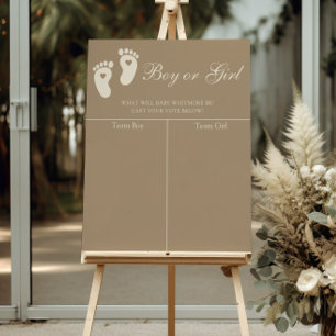 Poster Empreintes Brown modernes Prédiction des révélatio