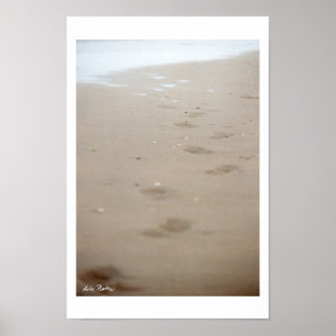 Poster empreintes de pas - Fußspuren