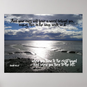 Poster Empreintes de pas sur l'affiche de 30:21 d'Isiah