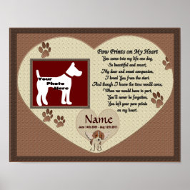 Poster Empreintes de pattes sur My Heart - Mémorial Brown