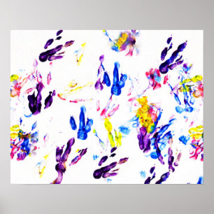 Poster empreintes de pingouin