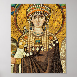 Poster Empress Theodora Mosaic