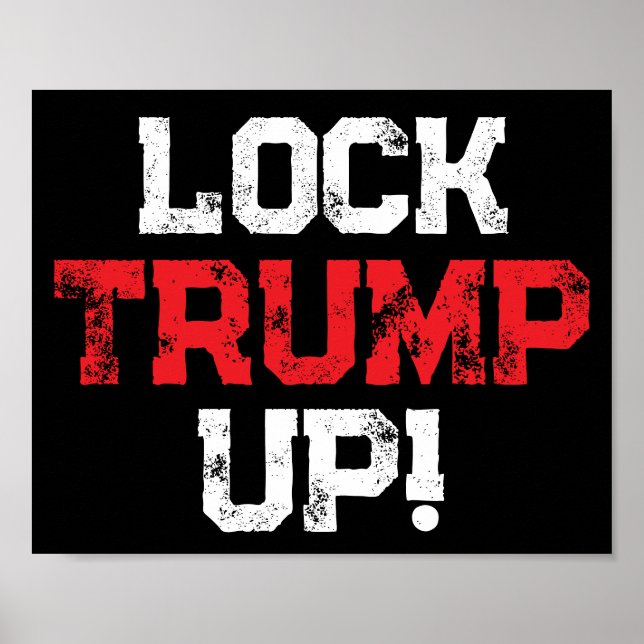 Poster Emprisonnez Trump Politique (Devant)