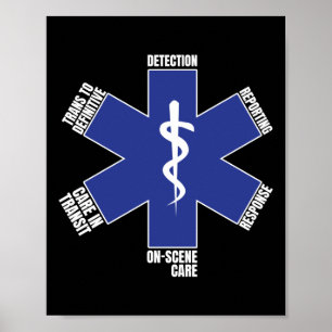 Poster EMT Paramedic EMS Emergency