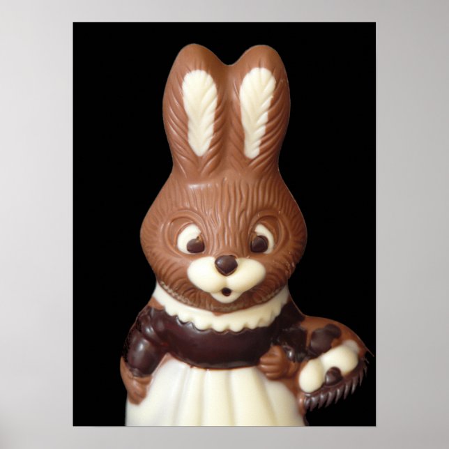 Poster en 3D Bunny de Pâques (Devant)