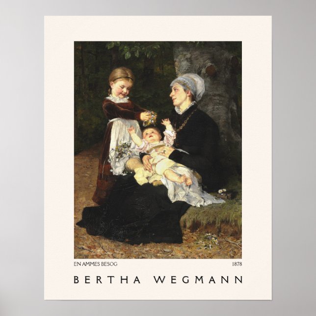 Poster En Ammes Besøg Beaux-Art Bertha Wegmann Museum (Devant)
