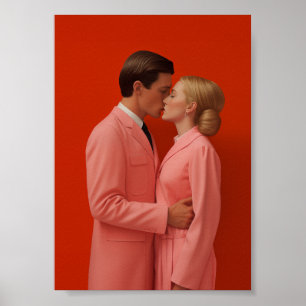 Poster En amour en rouge