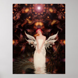 Poster En attente Pixie Girl Print