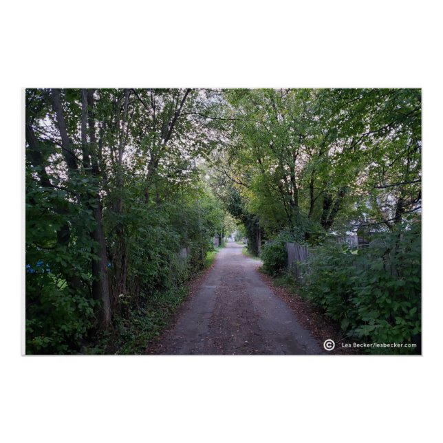 Poster En bas de la voie arrière (Devant)