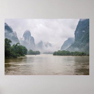 Poster En bas du fleuve Yangshuo