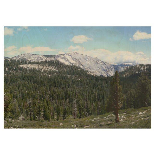 Poster En Bois Sierra Nevada Mountains II de Yosemite (Devant)