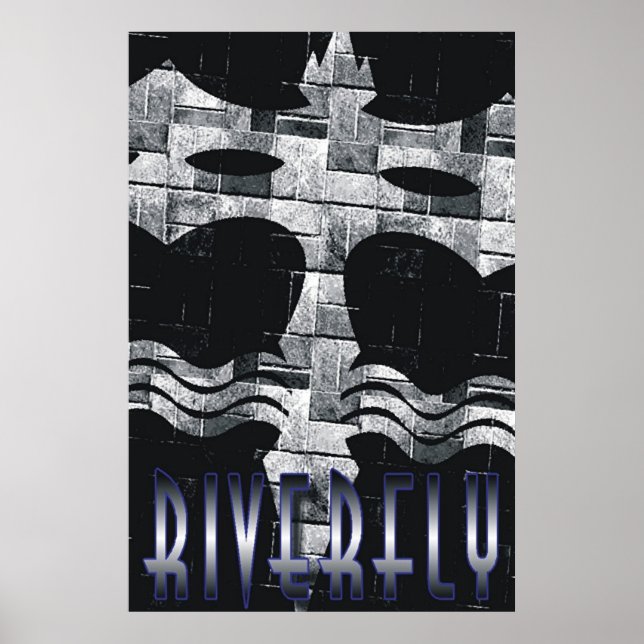 Poster en briques de Riverfly (Devant)