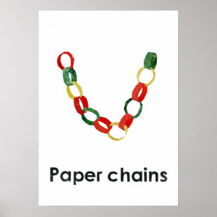 Poster En - Chaînes papier