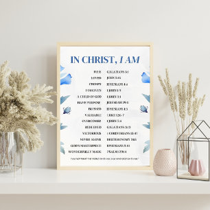Poster En Christ, je suis – Verset biblique d'identité ch