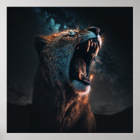 Poster en colère du roi Lion