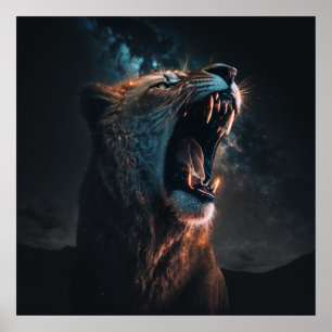 Poster en colère du roi Lion