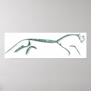 Poster en cuivre du cheval Uffington