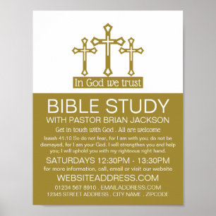 Poster En Dieu, Nous Avons Confiance, Crucifix, Classe Bi