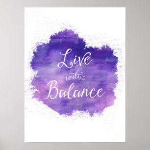 Poster en direct avec la typographie de balance