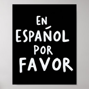 Poster En Espagnol S'il Vous Plaît Professeur d'espagnol