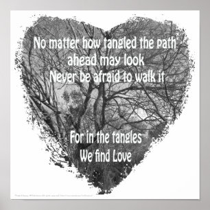 Poster en forme de coeur