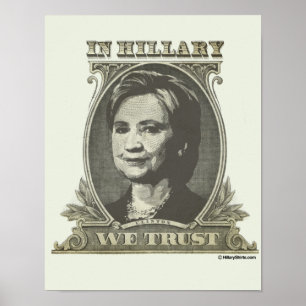 POSTER EN HILLARY NOUS FAISONS CONFIANCE