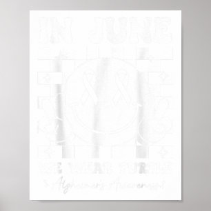Poster En Juin, Nous Portons Des Chauffeurs Violets Sensi