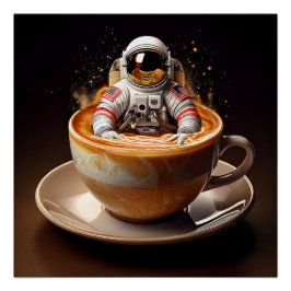 Poster en latte cosmique