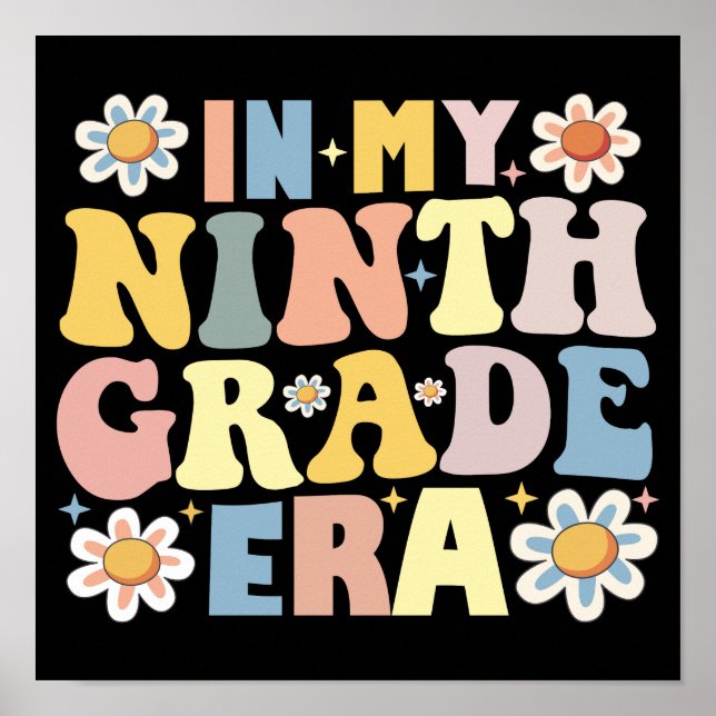 Poster En Ma 9E Ère De Classe, Retour À L'École (Devant)