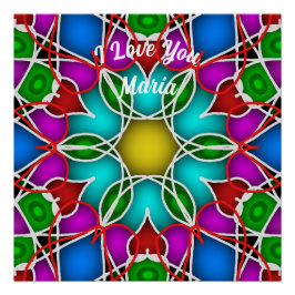 Poster en marbre Abstrait liquide coloré brillant