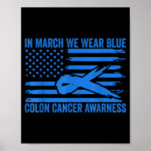 Poster En mars nous portons du bleu pour la sensibilisati