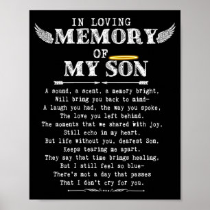 Poster En Mémoire Affectueuse Fils Perdu Fils