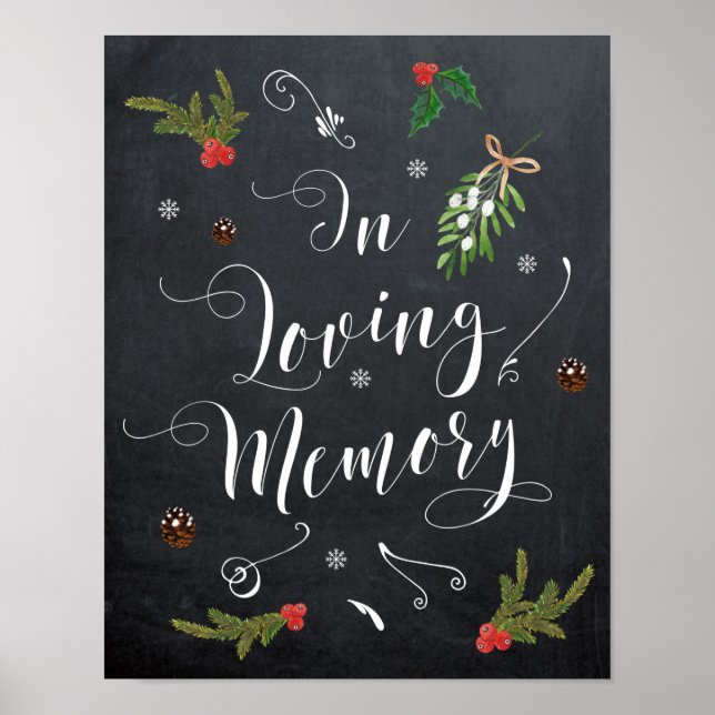 Poster En mémoire d'amour vacances hiver signe mariage (Devant)