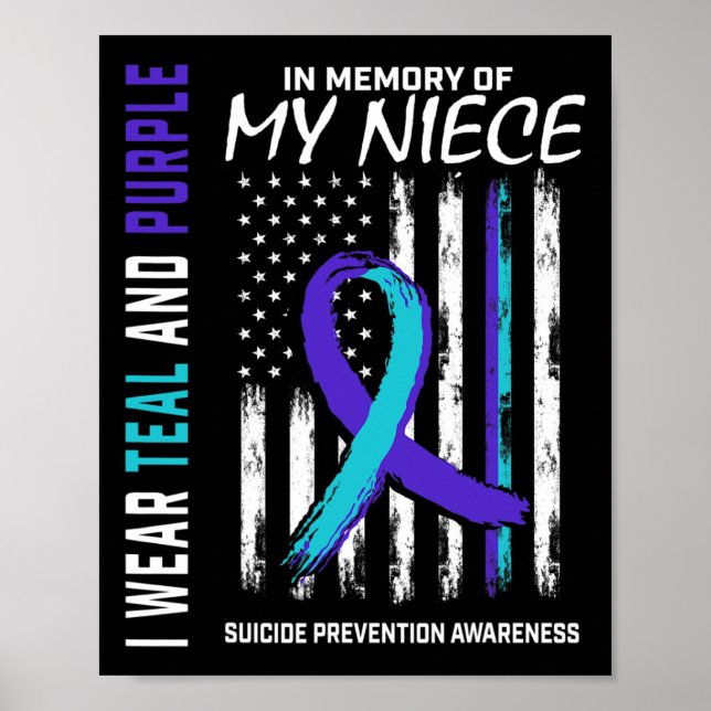 Poster En Mémoire De Ma Nièce Prévention Du Suicide (Devant)