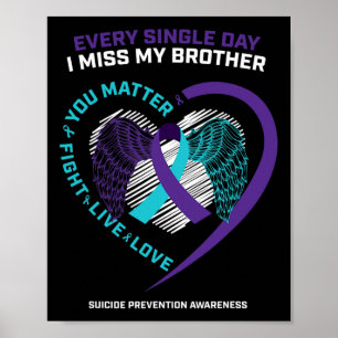 Poster En Mémoire De Mon Frère Prévention Du Suicide
