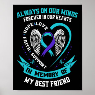 Poster En Mémoire De Mon Meilleur Ami Sensibilisation Au