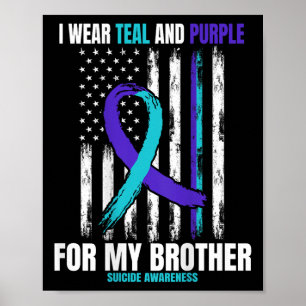 Poster En mémoire du drapeau de sensibilisation au suicid