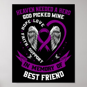 Poster En mémoire du meilleur ami Pancreatic Cancer Memor
