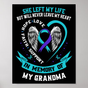 Poster En Mémoire Du Mémorial De Sensibilisation Au Suici