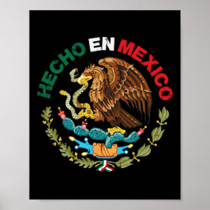 Poster En Mexique Aigle Fête de l'Indépendance Mexicaine