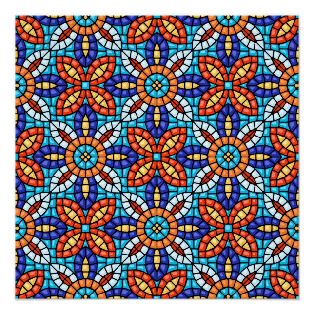 Poster en mosaïque Talavera (Devant)