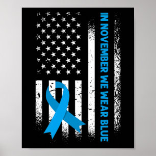 Poster En Novembre, Nous Portons Bleu - T1D Sensibilisati