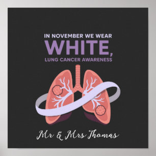 Poster En novembre, nous portons du blanc, montrez votre 
